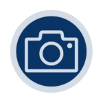Camera function of the EMVI app, showcasing how users can capture images to receive descriptions.