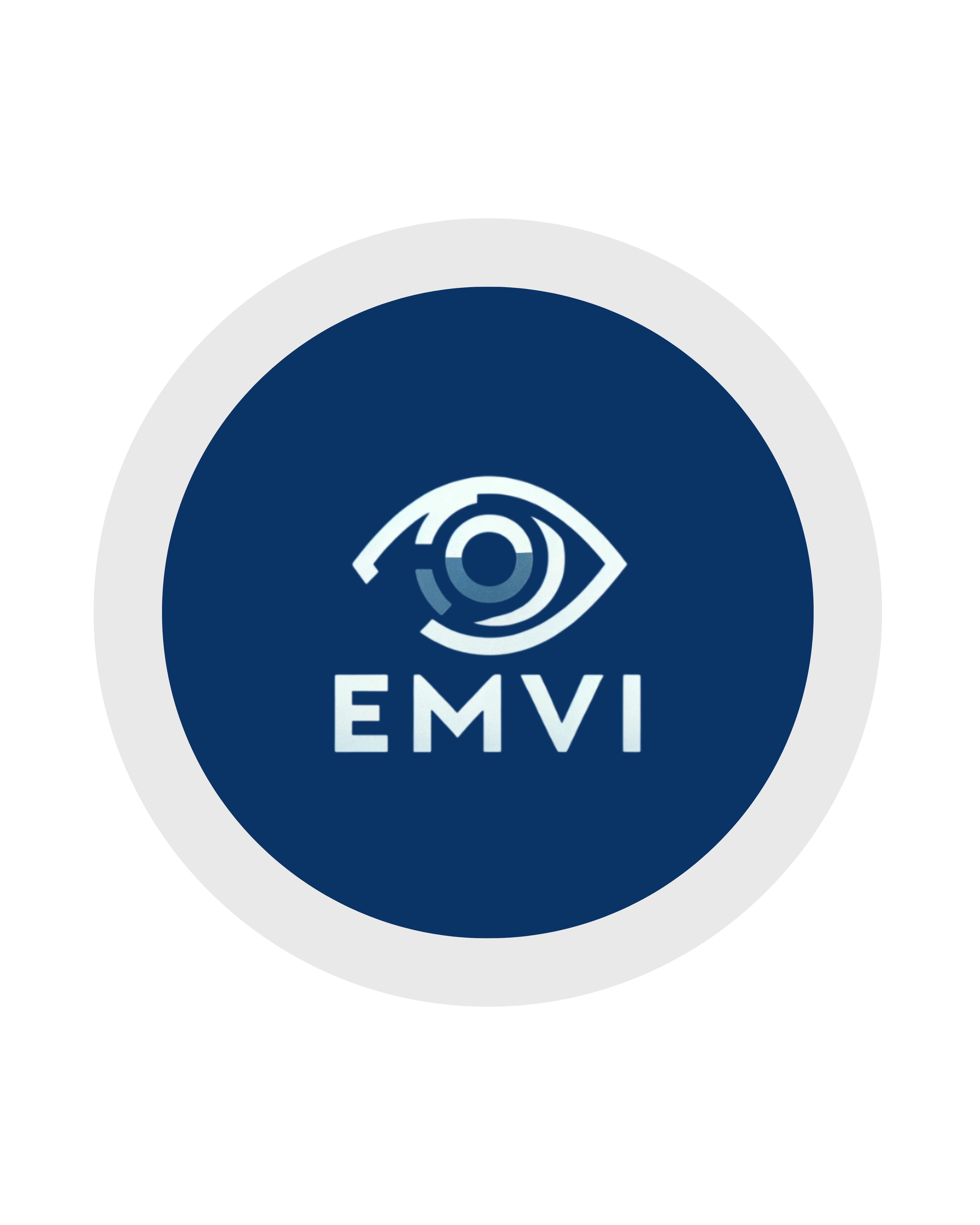 The EMVI logo, representing the brand identity.