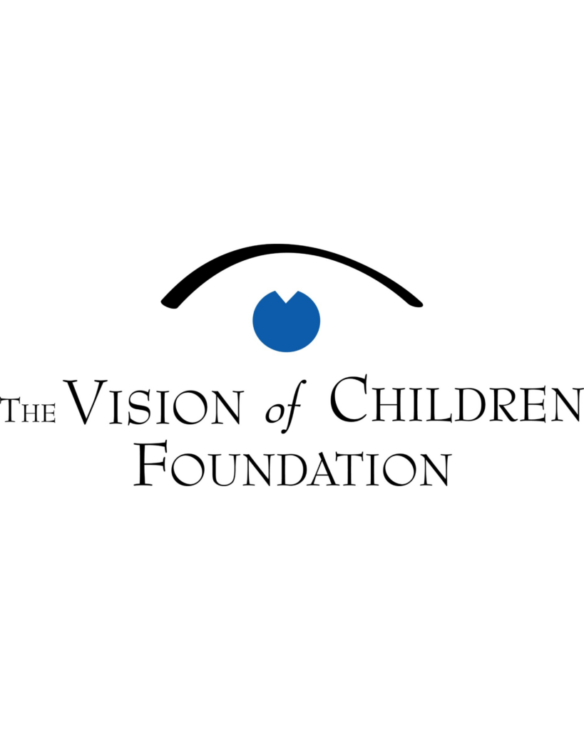 The logo of the Vision of Children Foundation, an organization committed to curing hereditary childhood blindness and vision disorders.