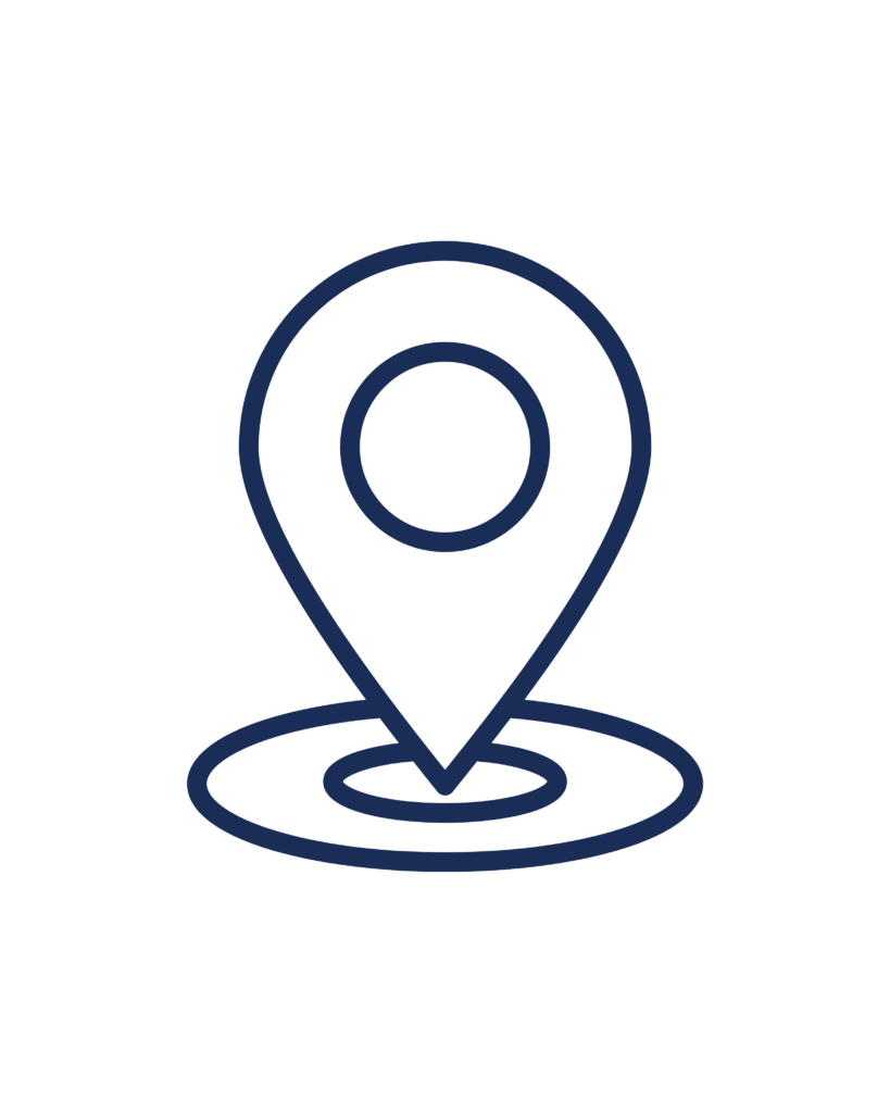 An icon of a location pin on a map, symbolizing item finding or location tracking.