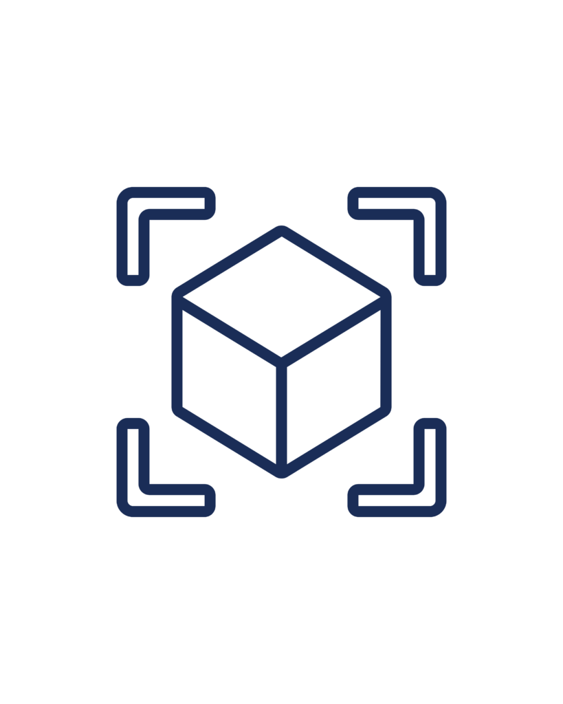 this cube icon representing feature of product recognition