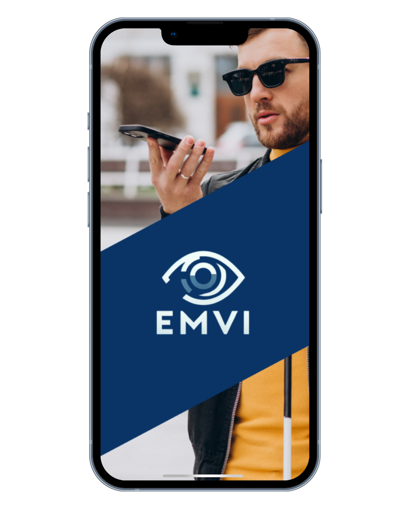 EMVI app on smartphone