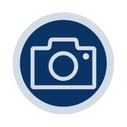 Camera function of the EMVI app, showcasing how users can capture images to receive descriptions.